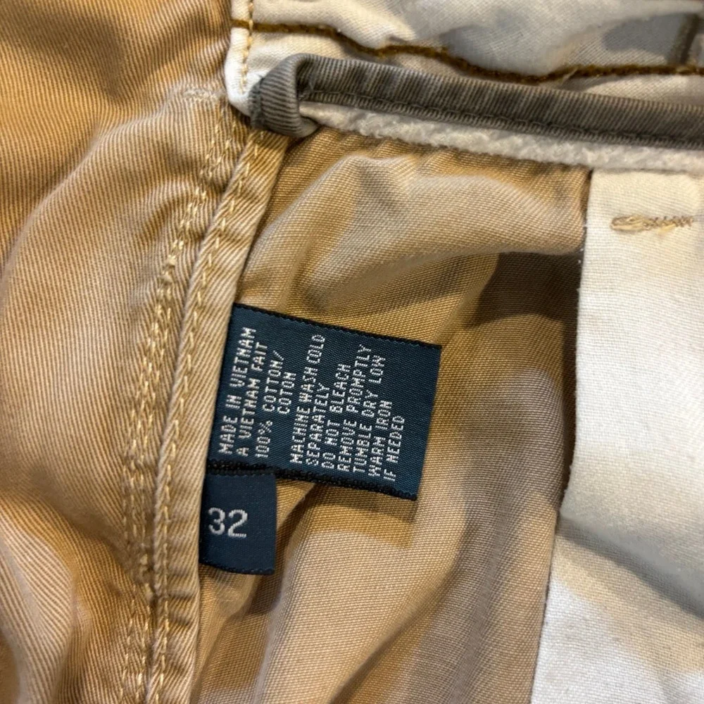 Polo by Ralph Lauren Boxy Leg Men's Tyler Shorts Khaki Cotton Size 32
